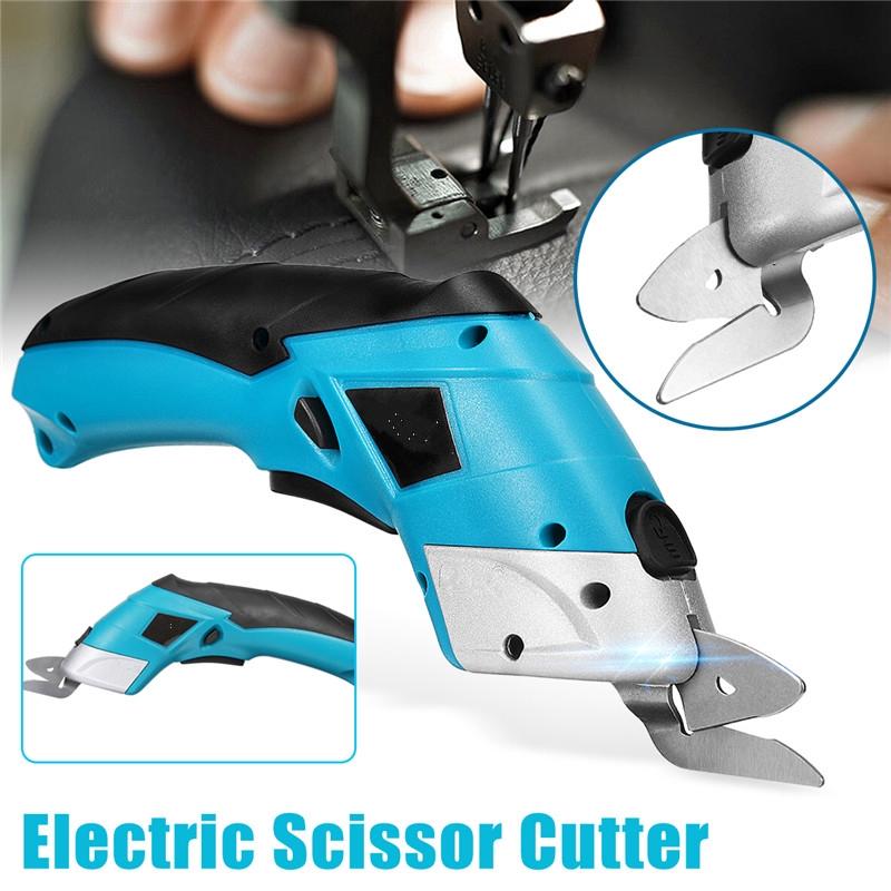 4V Portable Electric Scissor Auto Cutter Cordless Tailors Scissors Rechargeable 1PC For Cutting Garment Fabric