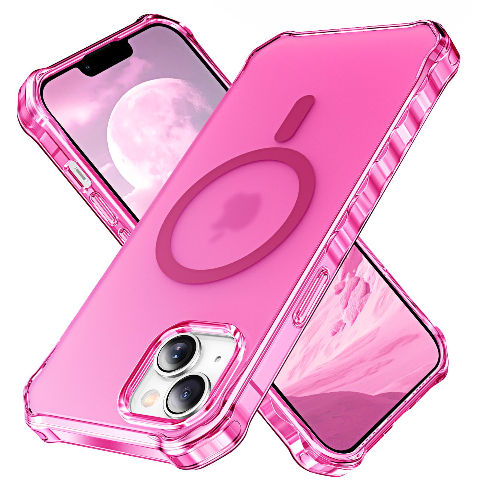 

For iPhone 14 Case Compatible with MagSafe Small Wavy Edge PC + TPU Phone Cover D