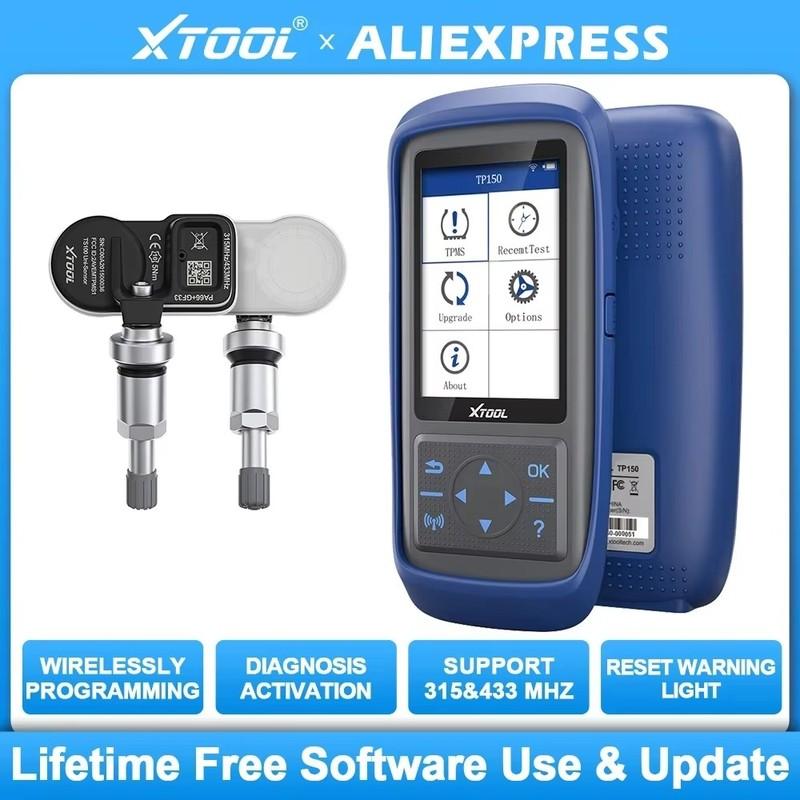 XTOOL TP150 WiFi TPMS Tire Pressure Diagnsotic Tool 315/433MHz Sensor Activation Programming Learning Reading Auto OBD2 Scanner