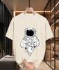 2026 New Cotton Tshirt With Triangle Starry Sky And Orbiting Planet Astronaut Print Trendy Top For Unisex And Unisex