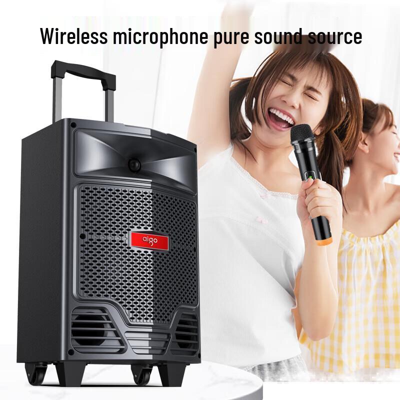 Aigo S63 Outdoor Portable Bluetooth Trolley Speaker