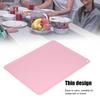 Silicone Placemat Waterpoof NonSlip Table Mat Heat Insulation Pad for Primary School Students 41x31x1cm(Dark Pink )