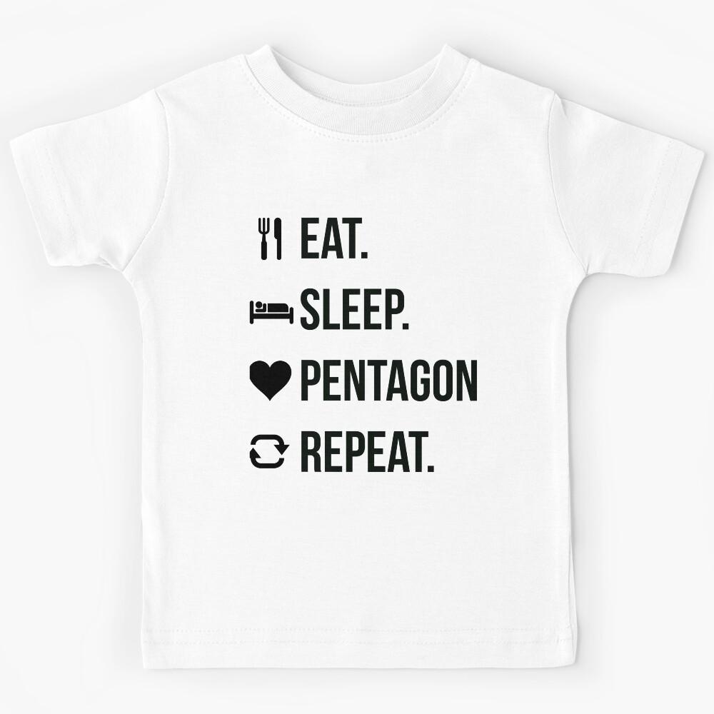 Eat. Sleep. Pentagon. Repeat | Pentagon Fan Gift For K-pop Lovers Kids T-Shirt 110
