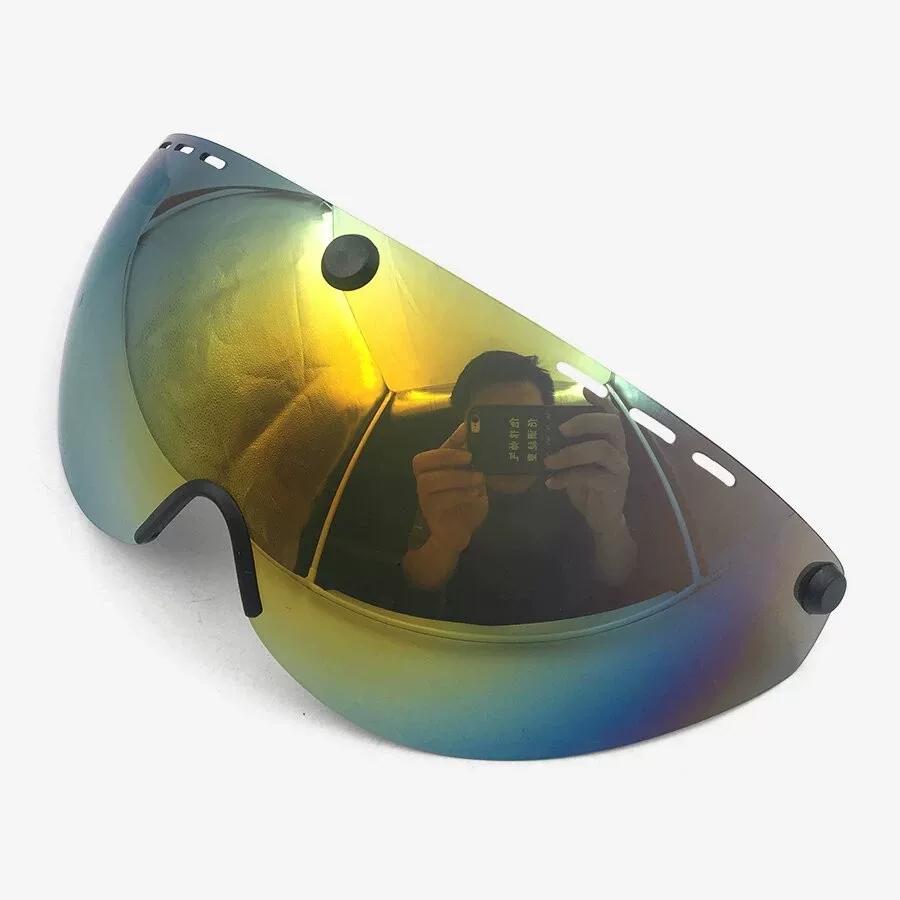 Fahrradbrille in bunten/transparenten/gelben/grauen Farben Cb15 Helm/Spielhelm Magnetische Gläser