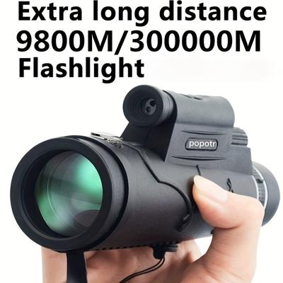 Télescope monoculaire d'extérieur haute définition haute puissance à vision nocturne longue portée laser éclairé HaleBor 50x60