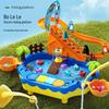 Bo Lele Children's Electric Magnetic Fishing Table Toy: Multifunctional Early Education & Climbing Stairs Playset
