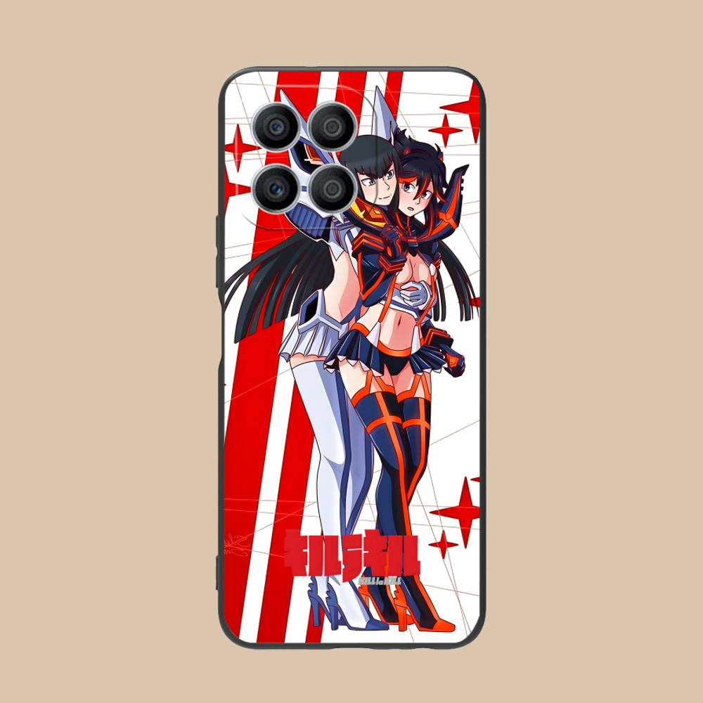 La Kill Ryuko Matoi Phone Case for Honor 90 80 70 60 50 30 20 10 9 8 7 Pro S SE Lite 5G Black Smartphone Cellphones Cover