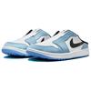 Air Jordan 1 Mule Golf University mėlyni unisex sportbačiai balti juodi FJ1214-400