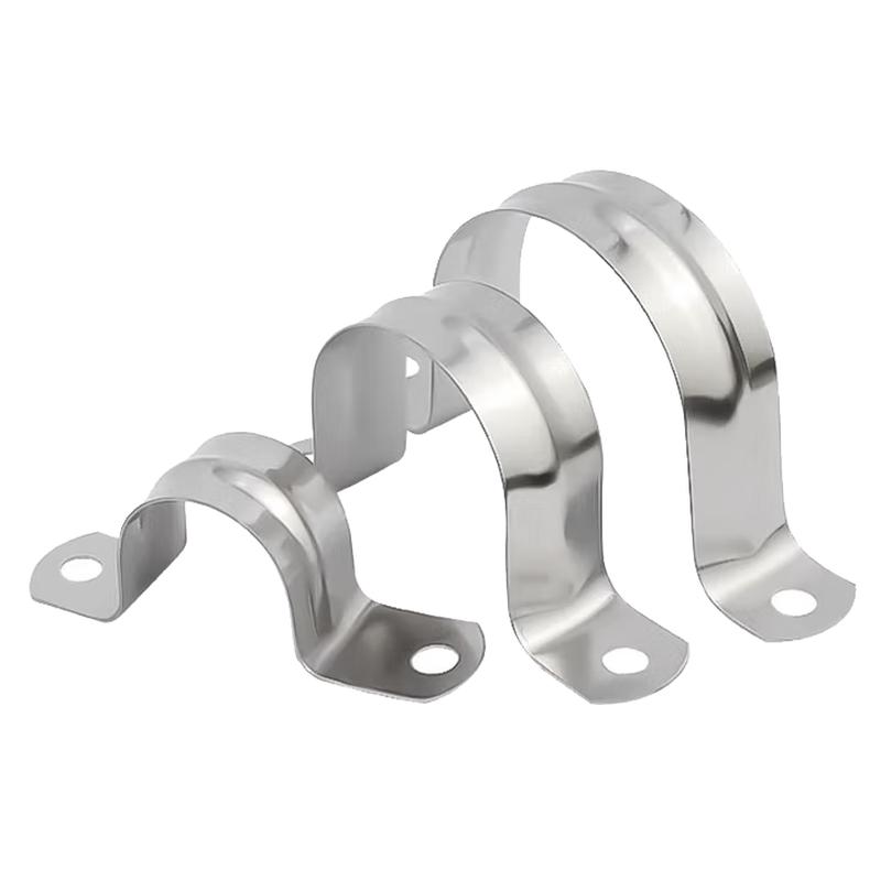 304 Stainless Steel U-Type Pipe Clamps (20-Pack)