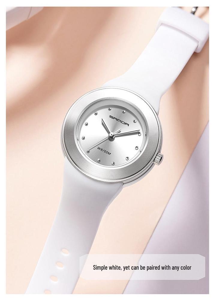 Sanda Trendy Waterproof Quartz Watch for Teens - Lightweight, Simple, Casual Wristwatch for Students