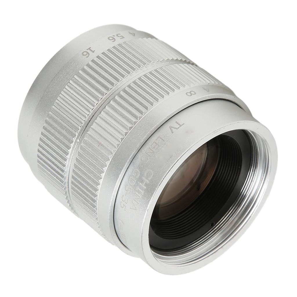 35mm 2/3 Manual Lens F1.7 Large Aperture Fixed Telecine Lens for C Mount Mirrorless Camera