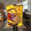 1pz Coperta in Flanella con Stampa Son Goku, Alta Qualità per Tutte le Stagioni, Decorazione per la Casa, Calore e Comfort, Perfetta per Regali di Natale