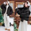 Winter new women's fashion foreign style down cotton clothes small design cotton clothes jacket trendy