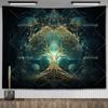 Celtic Tree of Life Tapestry Wall Hanging Room Decor Aesthetic Yoga Mats Landscape Tapestrys Wall Art Decorative Altar Cloths