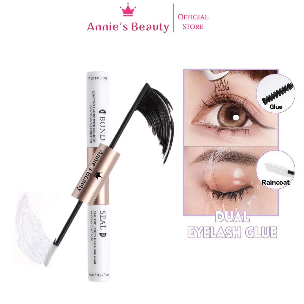 Set für falsche Wimpernkleber, doppelseitiges Design, Bond&Seal, schnelltrocknend, langanhaltend, natürlich