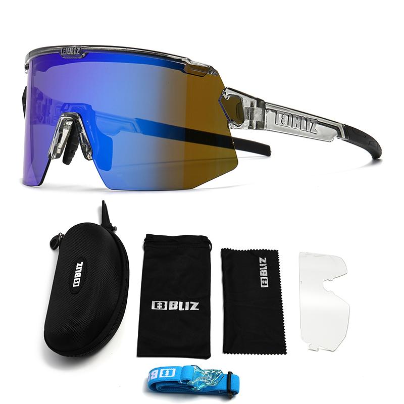 B BLIZ Breeze Premium Cycling Glasses UV400 - 2 HD Lens Unisex Sports Sunglasses for MTB Racing Fishing Running Bike Goggles 7