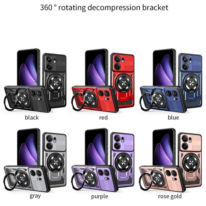 Armor Shockproof Case For OPPO Reno 13F 13FS 5G Reno 13 Reno13 Pro F FS Protective Cover Ring Stand Holder Fundas Coque Capa