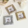 Foam Frame Angel Christmas Tree Pendant Golden Silver Square Circular Frame Hanging Christmas Decoration
