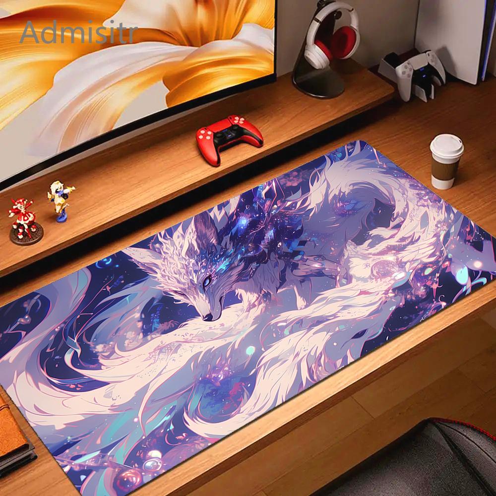 Cartoon Fox XXL Mouse Pad Large Computer Game Accessories Cute Mousepads Gamer Professional High Quality Rubber Pads Desk Mat
