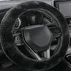 Nonslip Plush Steering Wheel Cover for Secure Hold Easy Installation for Cars SUVs Trucks Universal 14.5-15" Size
