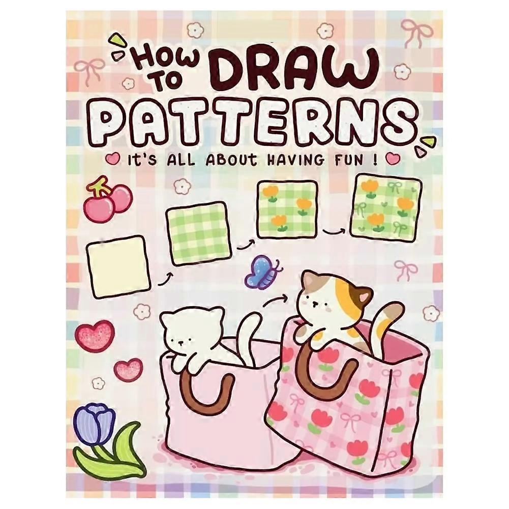 Livre de coloriage pour adultes/enfants - Comment dessiner des motifs: Guide Étape par Étape Facile et Amusant pour des Créations Uniques, Imagination