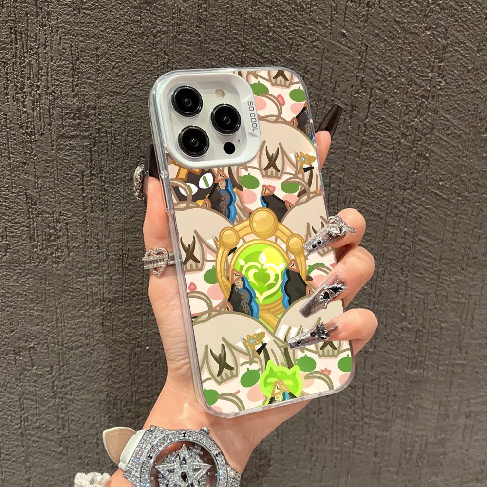 Game GI Kirara Mobile Phone Case for iPhone 17 16 15 14 13 12 11 X XR XS 8 7 Air Pro Max Plus White Translucent Colorful Cover