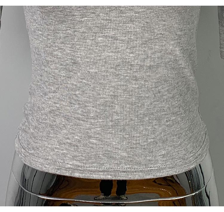 Dongdaemun Slim Ribbed High Neck Mid-Sleeve T-Shirt - Flattering Office Wear