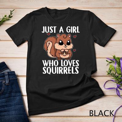 Solo una ragazza che ama gli scoiattoli Simpatico costume da scoiattolo T-shirt unisex