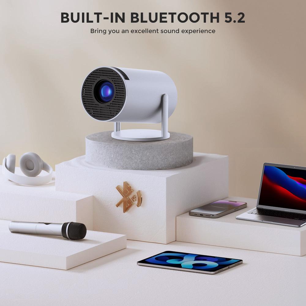 Mini Projector Projector Native 1080P 5G Wifi - 16:9 Bluetooth Full HD Home Cinema