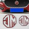 For MG 6 MG ZS Car Rear Stickers Front Grille Interstice Emblem Decals Car Styling Plastic Auto Exterior Decoration fxl1