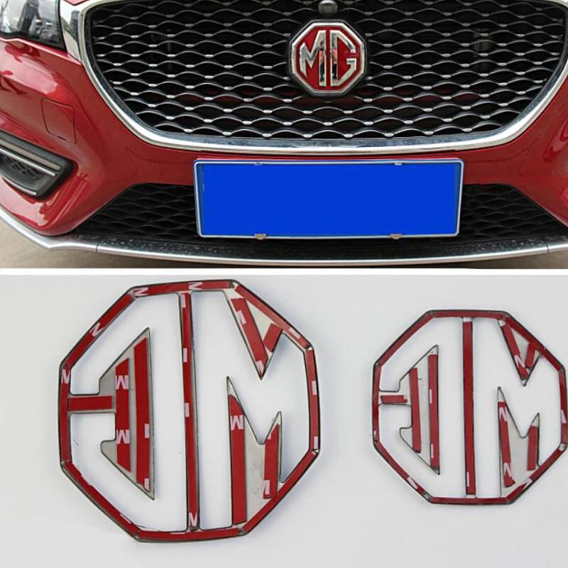 For MG 6 MG ZS Car Rear Stickers Front Grille Interstice Emblem Decals Car Styling Plastic Auto Exterior Decoration fxl1