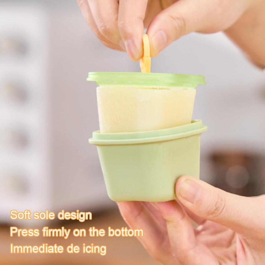 DIY Homemade Popsicle Mold With Handle Reusable Ice Stick Making Template For Summer Dessert