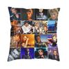 Motorcycle Johnny Hallyday Pillow Case Xcm Decorative French Rock Singer Modern Cushion Cover Soft Pillowcase
