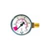 Pressure Gauge - ICH-ZAPFE.DE - 1/4" Male - CO2 Red Zone - High Precision - Stainless Steel