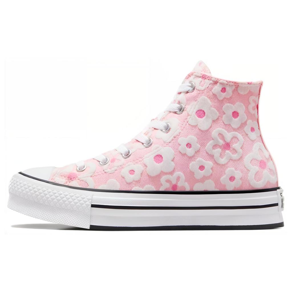 New Chuck Taylor All Star Converse Lift Platform High Gs 'Floral Embroidery   Donut Glaze' A06324C