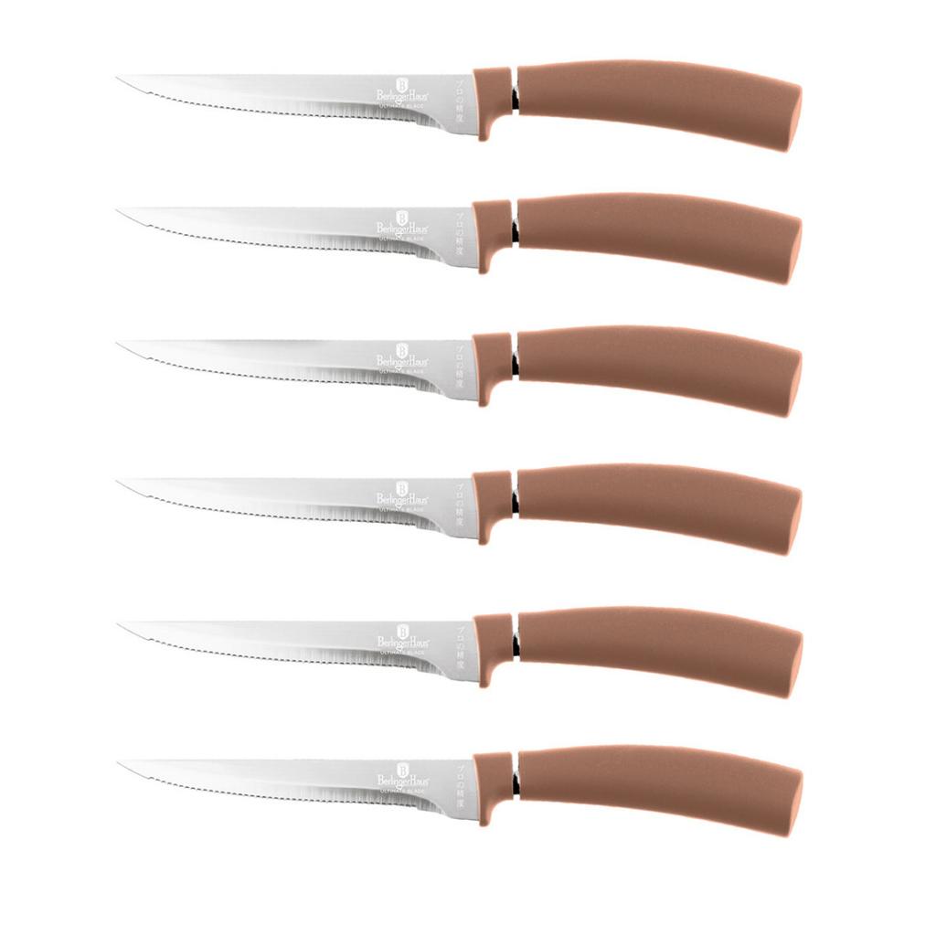 Set Of 6 Steak Knives Berlinger Haus Bh-2811 Rose Gold