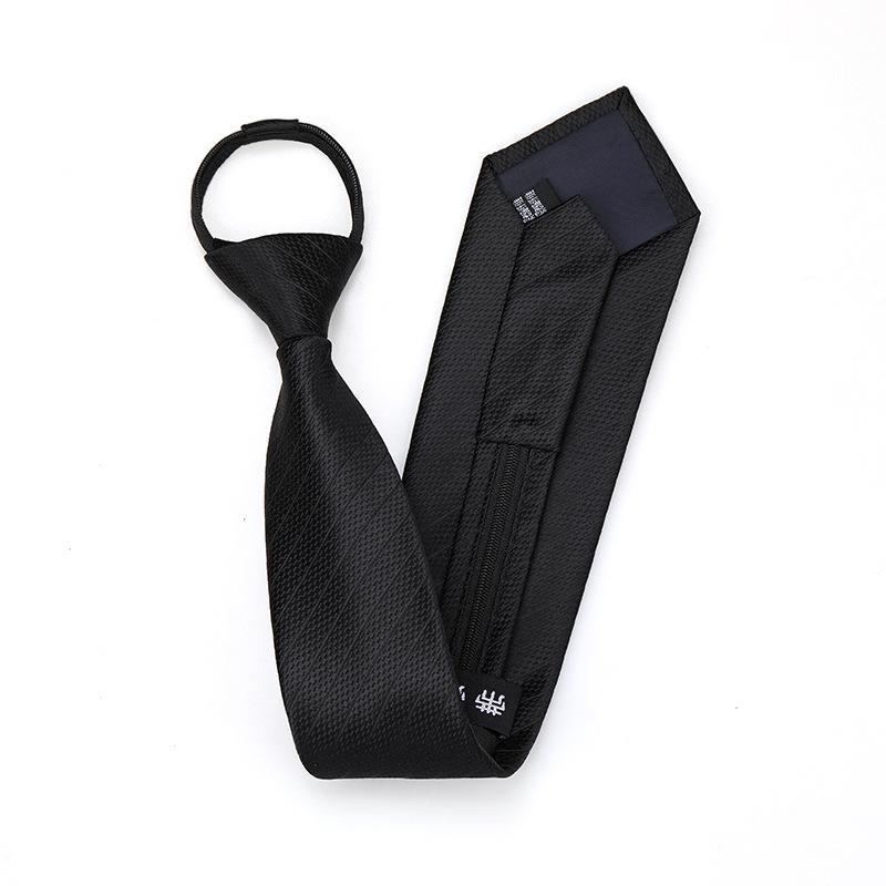 Black Zipper-Free Lazy Blue Men And Women Business Dress Interview To Work Groom Wedding Korean Version Narrow Tie