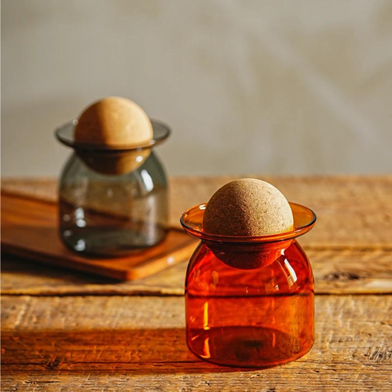 Kaffeebohnen Vorratsglas Retro Versiegelt Lebensmittelqualität Glas Kaffeepulver Aufbewahrung Großes Fassungsvermögen Aufbewahrungsflasche