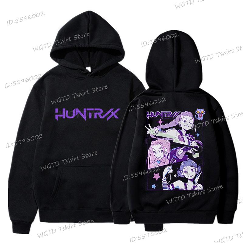 KPop Demon Hunters Hoodie Printing Sweatshirt Hooded Men Women Casual Pullovers Streetwear Fashion Casual HipHop Hooded Unisex
