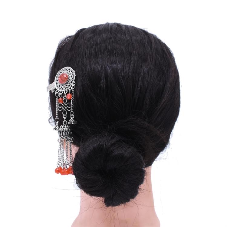 Exotic Hair Clip Side Clip with Tassels For Women Kazak Styles Hair Styling Accessory for Formal Event Costume Accessory