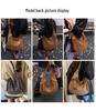 Borsa a Gnocchi da Donna con Nappe Opache 2025: Borsa a Spalla/Tracolla Retro di Grande Capacità per Autunno/Inverno