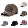 Unisex Washed Gradient Perforated Baseball Cap With Soft Top And Sun Visor