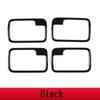 Per Land Rover Discovery 3 04-09 ABS cromato/Grana legno nero Auto Interno Maniglia Porta Ciotola Copertura Rivestimento Adesivo Auto
