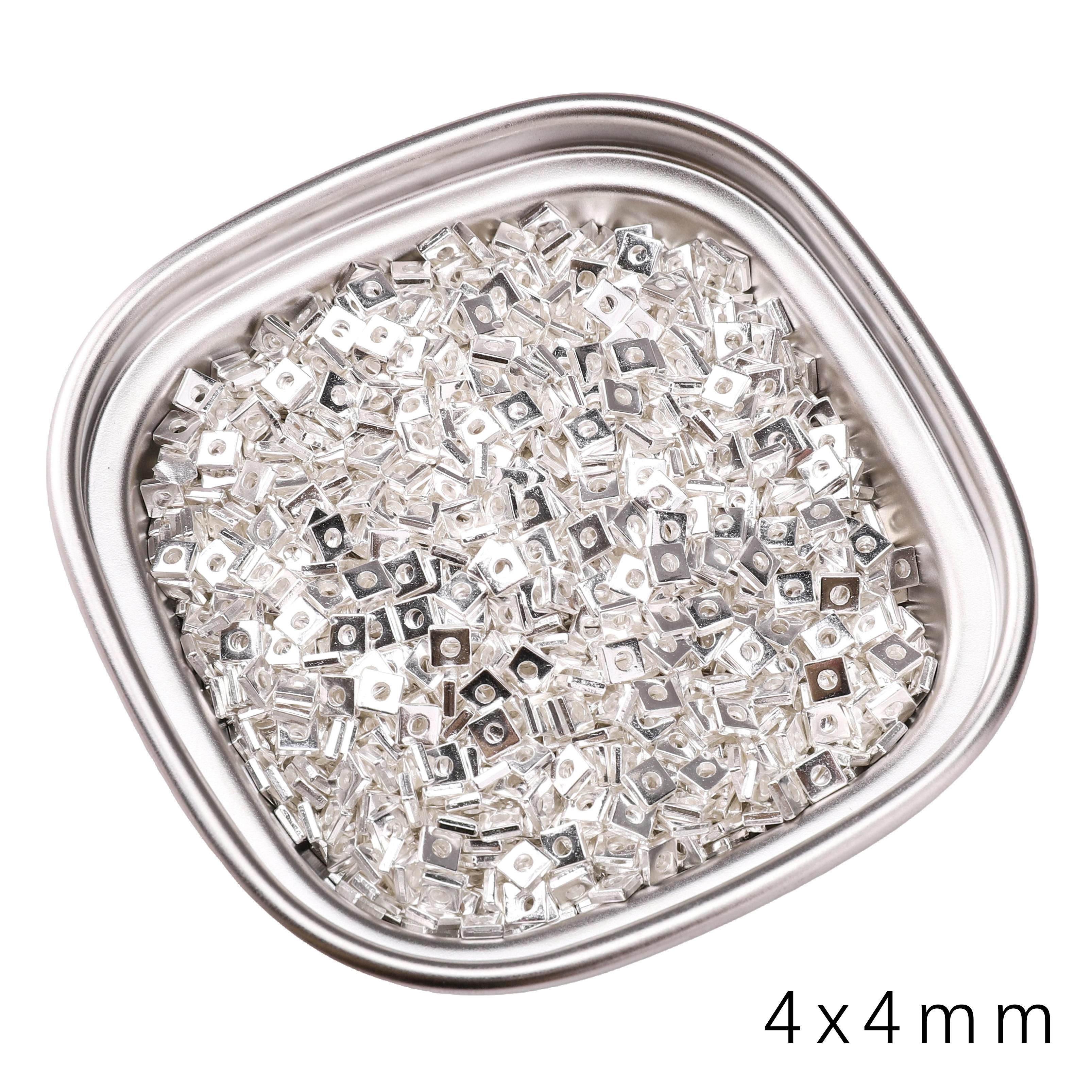 

Сплав Серия Бусин из Разбитого Серебра Аксессуары Шармы Подвеска Для Изготовления Ювелирных Изделий DIY Серьги Ожерелье Браслет 4.0x4mm 25pcs