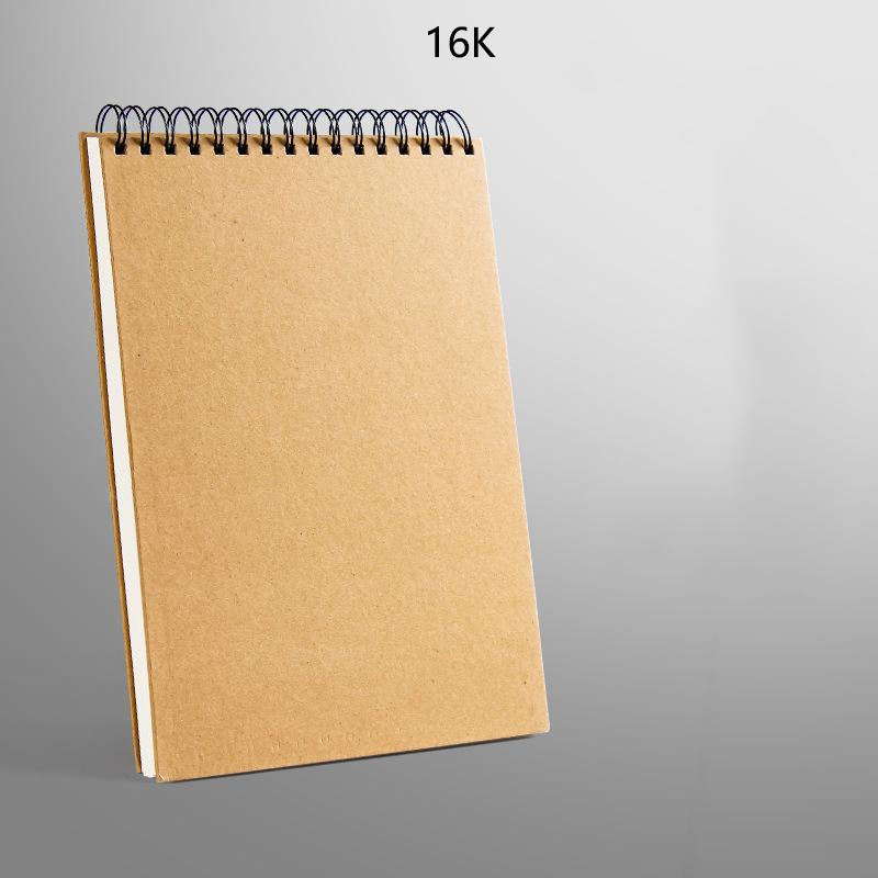 Sketchbook Drawing Book Art Book Hand-drawn Book Blank Thickened Coil Loose-leaf Hard Shell Flip Watercolor Hand