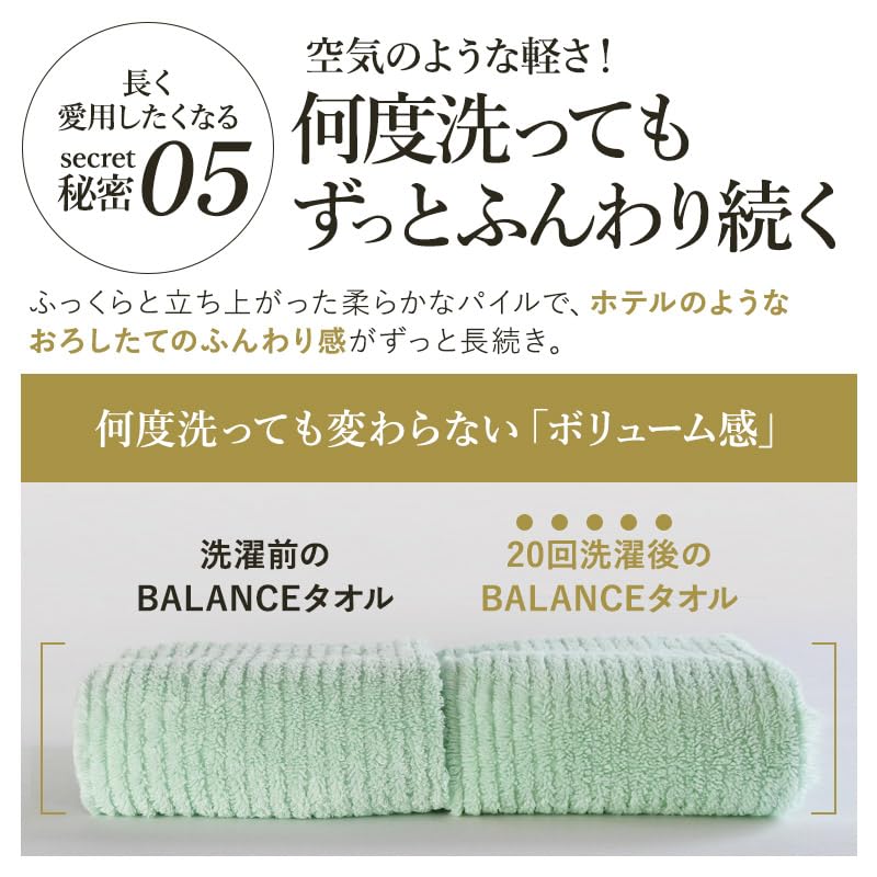 ASiTA Hand Orange Imabari 34 x Highly Solid Made in Imabari BALANCE TOWEL Towel, Towel, Approx. 35cm, 100% Cotton, Absorbent, Durable, Color, Japan,