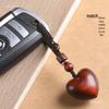 Rosewood Heart Keychain & Phone Charm for Men and Women
