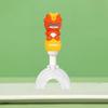 Children's U-Shaped Toothbrush with Soft Bristles and Non-Slip Handle for Ages 1-12