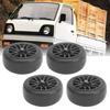 4Pcs RC Rubber Wheels Tire Slicks 65mm Dia Fit for WPL D12 1 10 Remote Control Truck