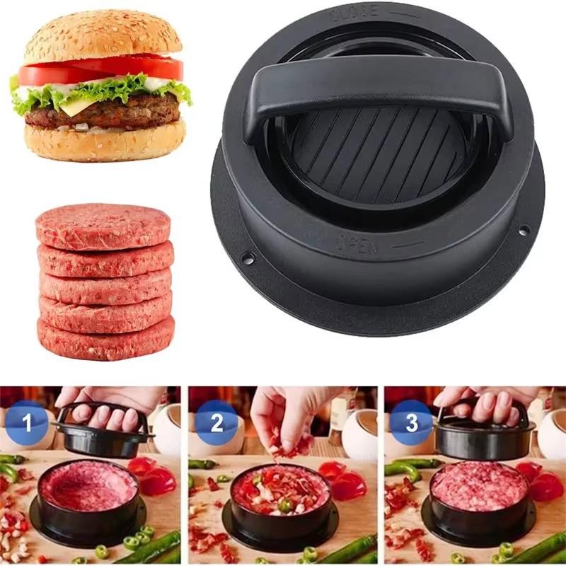 Cross-Border Plastic Hamburger Patty Press Mold - Multifunctional Kitchen Tool